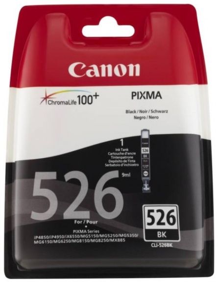 Cartus cerneala Canon IP4850 CLI-526BK, 4540B001AA, Black, Original