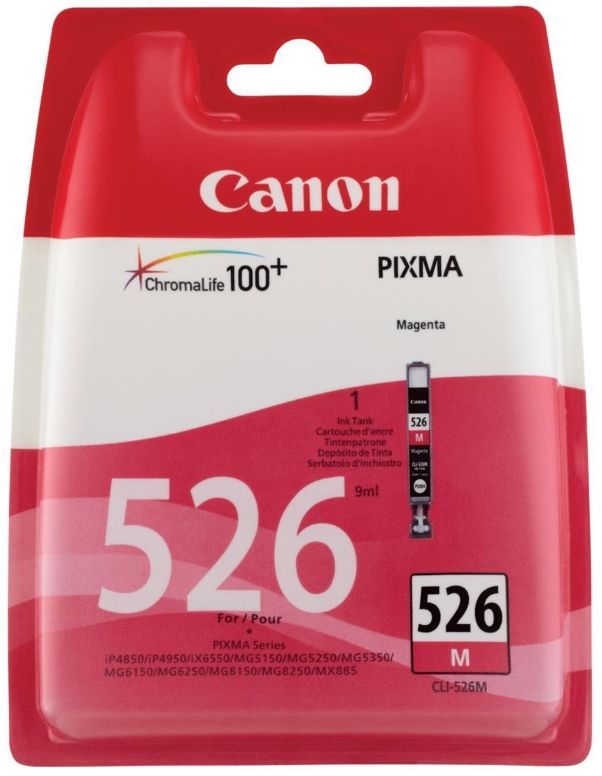 Cartus cerneala Canon IP4850 CLI-526M, 4542B001AA, Magenta, Original