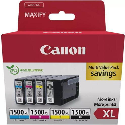 Cartus cerneala Canon Maxify MB2050, MB2150, MB2350, MB2750, PGI-1500XL, 9182B010AA, CMYK Cyan/Magenta/Yellow/Black, Original