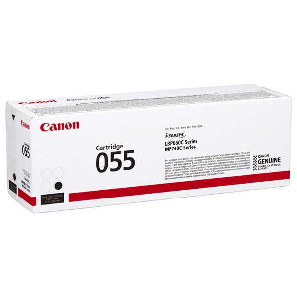Cartus toner Canon MF746Cx, MF744Cdw, MF742Cdw, LBP664Cx, LBP663Cdw CRG-055BK 3016C002AA 2.3k Black Promo Original
