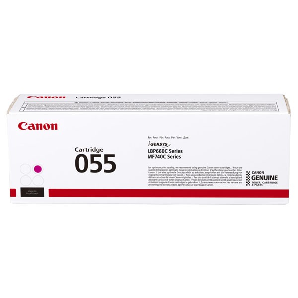 Cartus toner Canon MF746Cx, MF744Cdw, MF742Cdw, LBP664Cx, LBP663Cdw CRG-055M 3014C002AA 2.1k Magenta Promo Original
