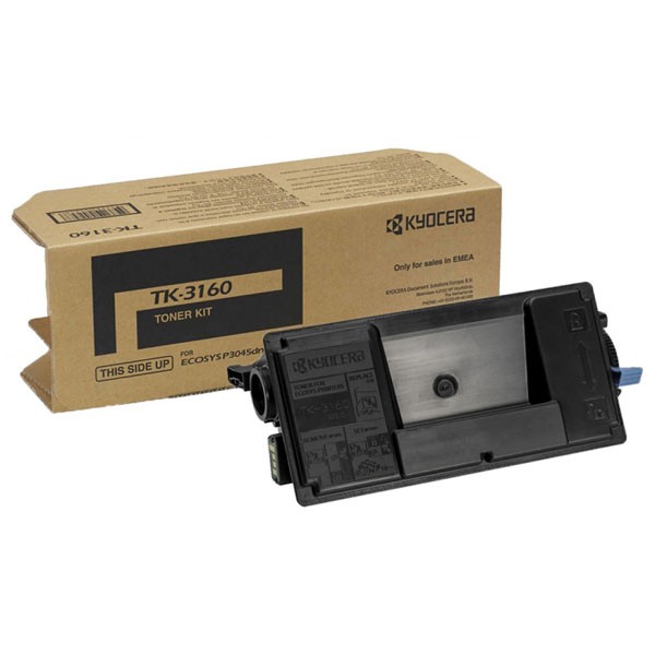 Cartus toner Kyocera Mita ECOSYS M 3145 DN, ECOSYS M 3645 DN, ECOSYS M 3860 IDN, ECOSYS M 3860 IDNF, ECOSYS P 3045 DN, ECOSYS P 3050 DN, ECOSYS P 3055 DN, ECOSYS P 3060 DN TK-3160 12.5K TK 3160 Black Original