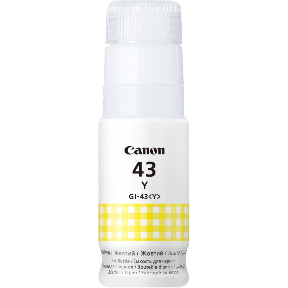 Cerneala Canon GI-43Y, PIXMA G 540, PIXMA G 640, 3.7k Y Yellow Original