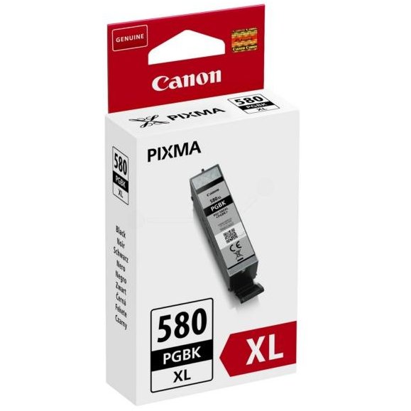 Cartus cerneala Canon Pixma TS6150, TR7550, TS8151, TS9150, TS6151, TS8150, TS8152, 2024C001AA PGI-580XLB 18.5 ml Black Original