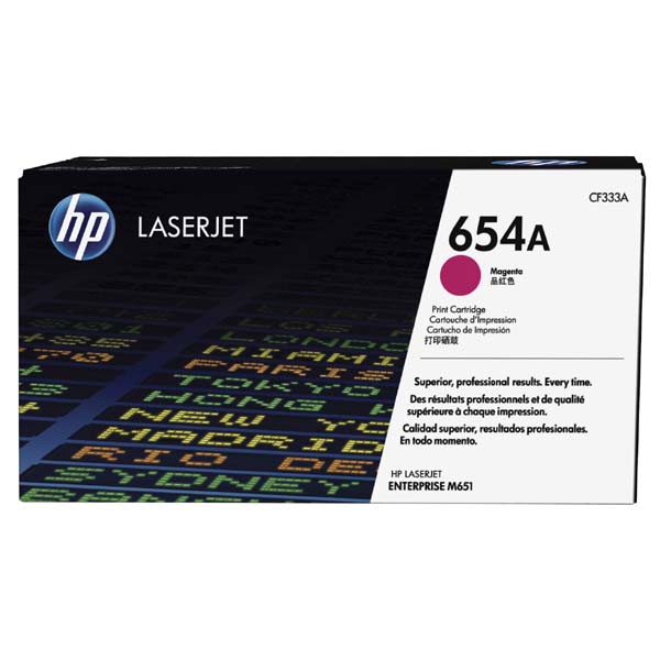 Cartus toner HP LJ Enterprise M651DN, M651N, M651XH, nr. 654 CF333A Magenta 15k Original