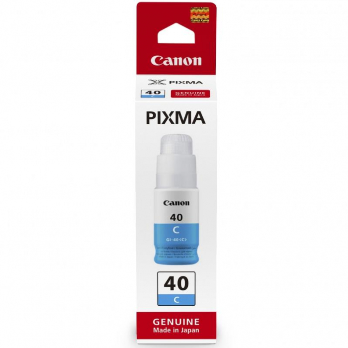 Cartus cerneala Canon PIXMA G5040, G6040, G7040 GI-40C 7.7k Cyan Original
