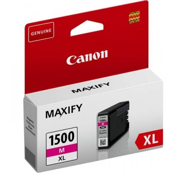 Cartus cerneala Canon Maxify MB2050, MB2150, MB2350, MB2750, PGI-1500XLM, 9194B001AA, Magenta, Original