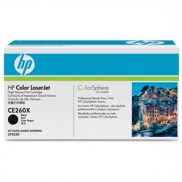 Cartus toner HP LASERJET CP4525DN, CP4525N, CP4525XH, CE260X, Black Original