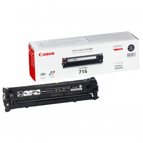 Cartus toner Canon LBP 5050, LBP 5050N, MF 8030CN, MF 8040CN, MF 8050CN, MF 8080CW, CRG-716BK, Black Original