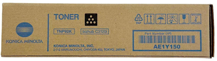 Cartus toner Minolta Bizhub C3120i, TNP92K Black Original CPV 30125100-2