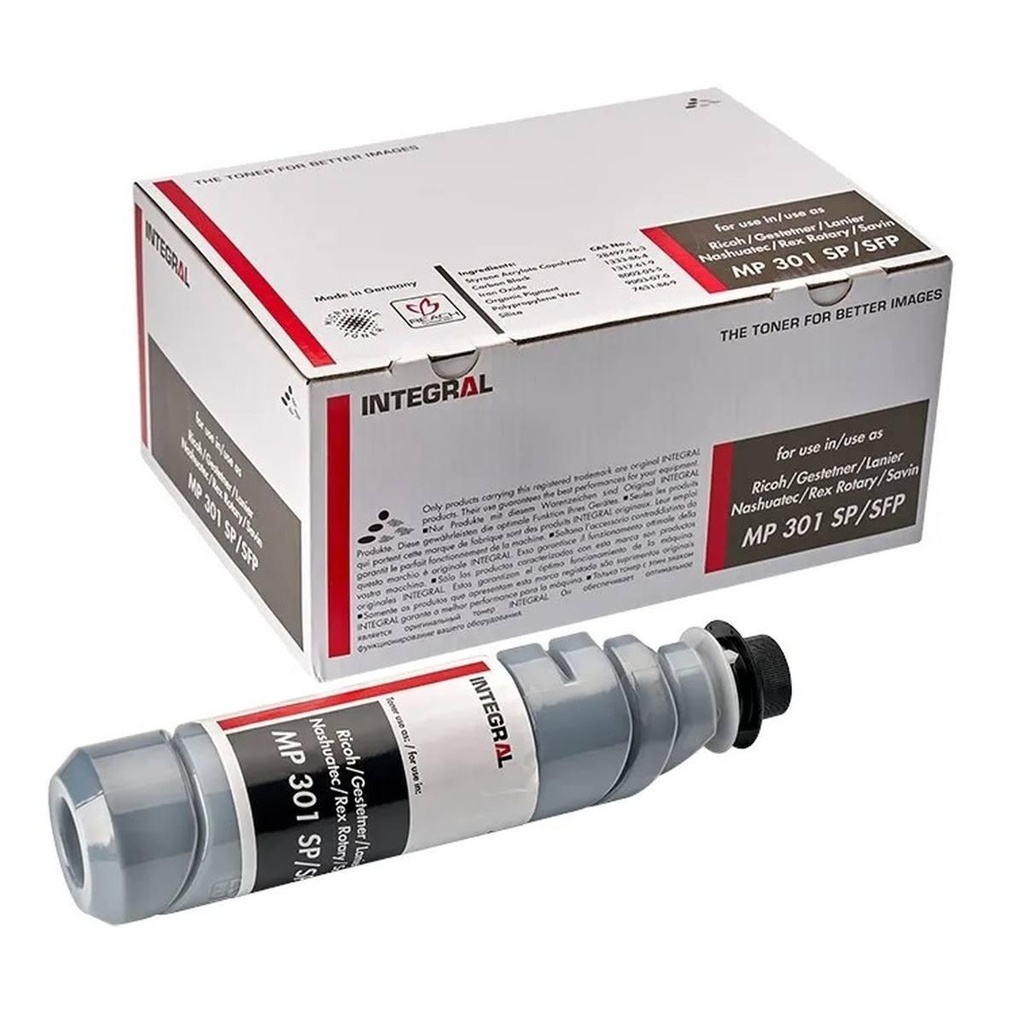 Cartus toner Ricoh Aficio MP 301SP, Aficio MP 301SPF Black Compatibil Integral