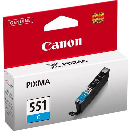 Cartus cerneala Canon Pixma IP7250, IP8750, IX6850, MG5450, MG5550, MG5650, MG6350, MG6450, MG6650, MG7150, MG7550, 6509B001AA CLI-551CY Cyan Original