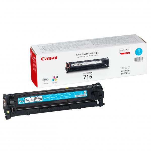 Cartus toner Canon LBP 5050, LBP 5050N, MF 8030CN, MF 8040CN, MF 8050CN, MF 8080CW, CRG-716C Cyan Original