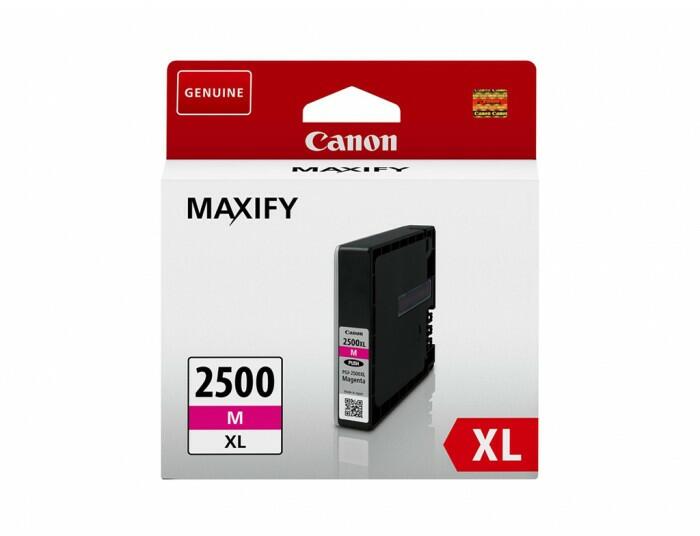 Cartus cerneala Canon Maxify IB4050, IB4150, MB5050, MB5150, MB5350, MB5450, BS9266B001AA, PGI-2500XLM, Magenta, Original