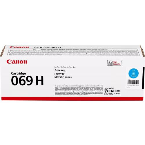 Cartus toner Canon I-Sensys LBP673CDW, MF752CDW, MF754CDW, CRG-069HC, 5097C002, 5.5k Cyan Original