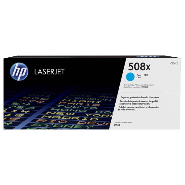 Cartus toner HP MFP Mngd M577DNM, M553DNM, M552DN, M553DN, M553N, M553X, M577C, M577DN, M577F, NR.508X CF361X 9.5k Cyan Original