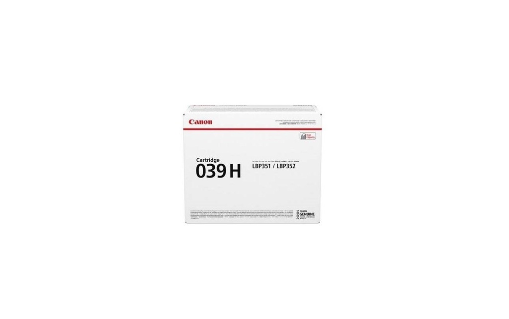 Cartus toner Canon I-Sensys LBP351X, LBP352X, CRG-039H, 288C001AA 25k Black Original