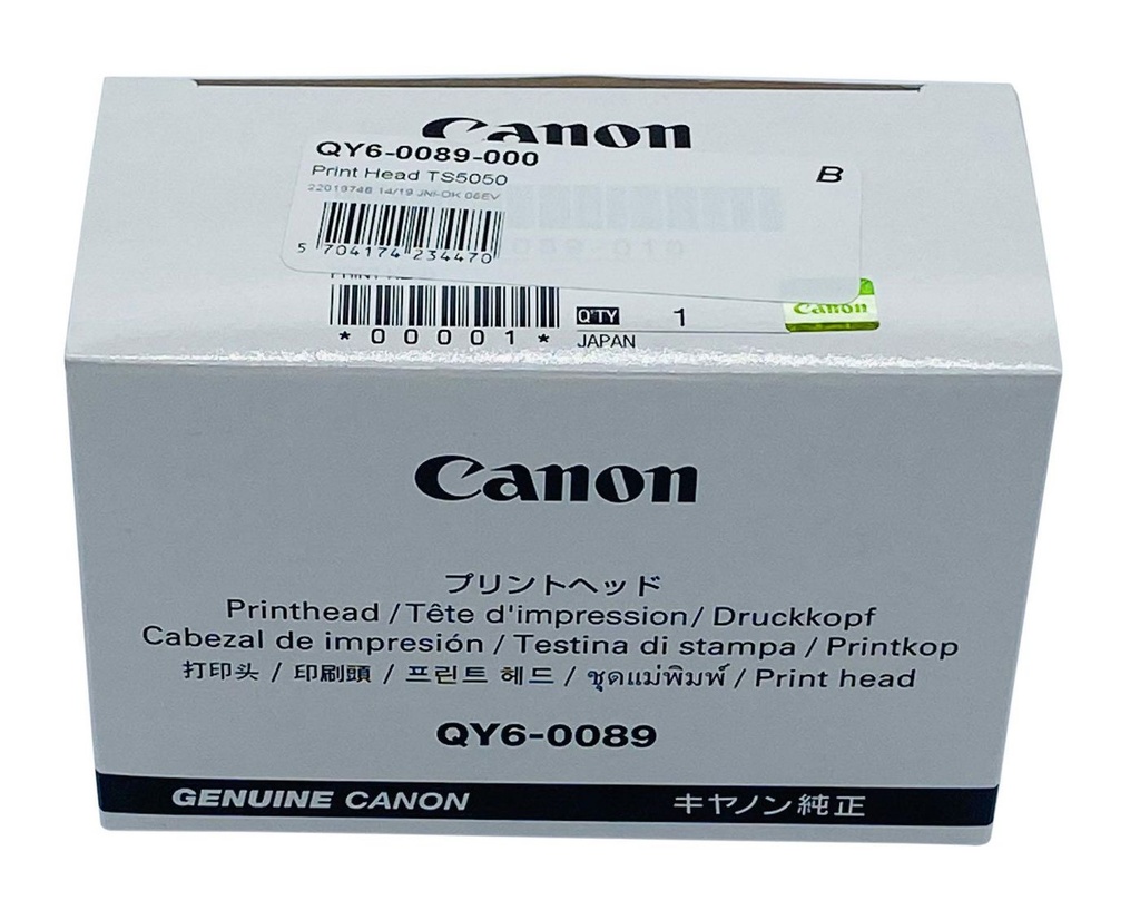 Print Head Canon PIXMA TS5080, TS6020, TS6050, TS6051, TS6052, TS6080, TS5050, TS5051, TS5053, TS5055, TS5070 QY6-0089-010000 Original