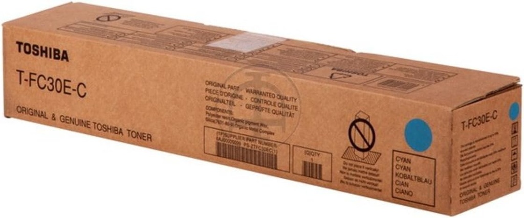 Cartus toner Toshiba E-Studio 2050 C, 2050 C SE, 2051 C, 2550 C, 2550 C SE, 2551 C, 6AJ00000099, T-FC30EC 33.6k Cyan Original
