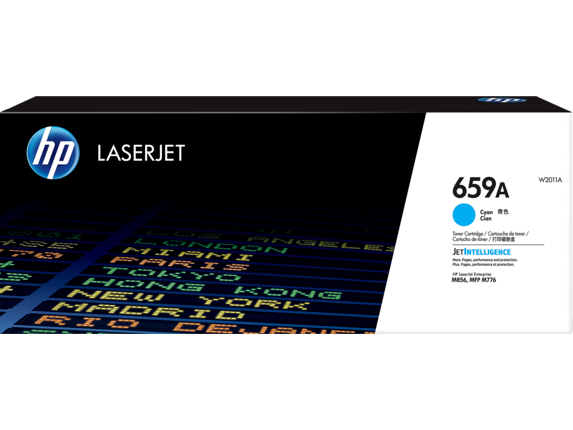 Cartus toner HP Color LaserJet Enterprise M856dn, Color LaserJet Enterprise MFP M776dn, Color LaserJet Enterprise MFP M776z, Color LaserJet Enterprise MFP M776zs, NR.659A, 13k Cyan Original