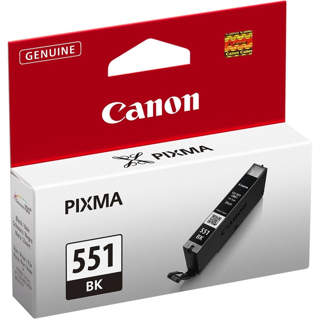 Cartus cerneala Canon Pixma IP7250, IP8750, IX6850, MG5450, MG5550, MG5650, MG6350, MG6450, MG6650, MG7150, MG7550, MX725, MX925, 6508B001AA CLI-551K Black Original