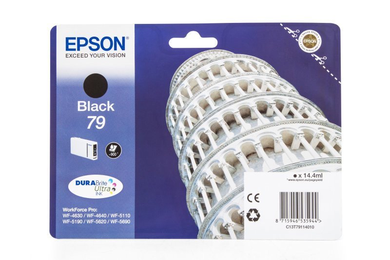 Cartus cerneala Epson WF 5110 DW, WF 5190 DW, WF 5620 DWF, WF 690 DWF, C13T79114010 Black Original