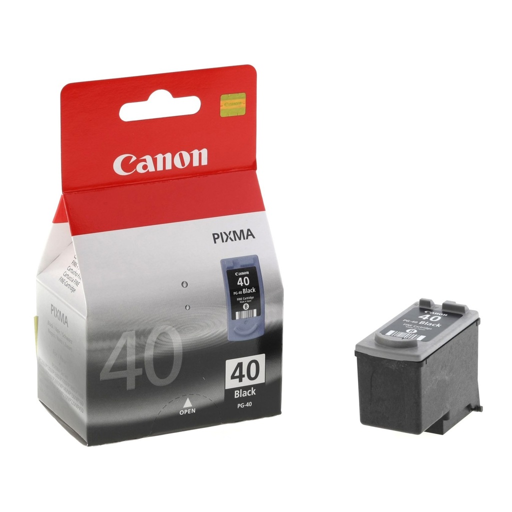 Cartus cerneala Canon IP1800, Pixma MP140, MP460, IP2200, MP160, MX310, IP2600, MP180, IP1300, JX210P, MP210, IP1700, JX510P, MP450, IP1900, MP150, MX300, IP 2500, MP170, IP1200, JX200, MP 190, IP1600, JX 500, MP220 0615B001AF, PG-40, Black, Promo, Original