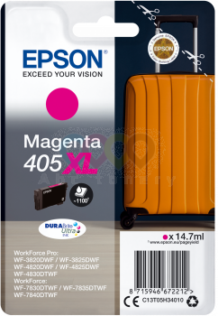 Cartus cerneala Epson WorkForce Pro WF 3820DWF, WF 3825DWF, WF 4800, WF 4820DWF, WF 4825DWF, WF 4830TWF, WF 7310DTWF, WF 7830TWF, WF 7835TWF, WF 7840TWF, 405XL Magenta Original