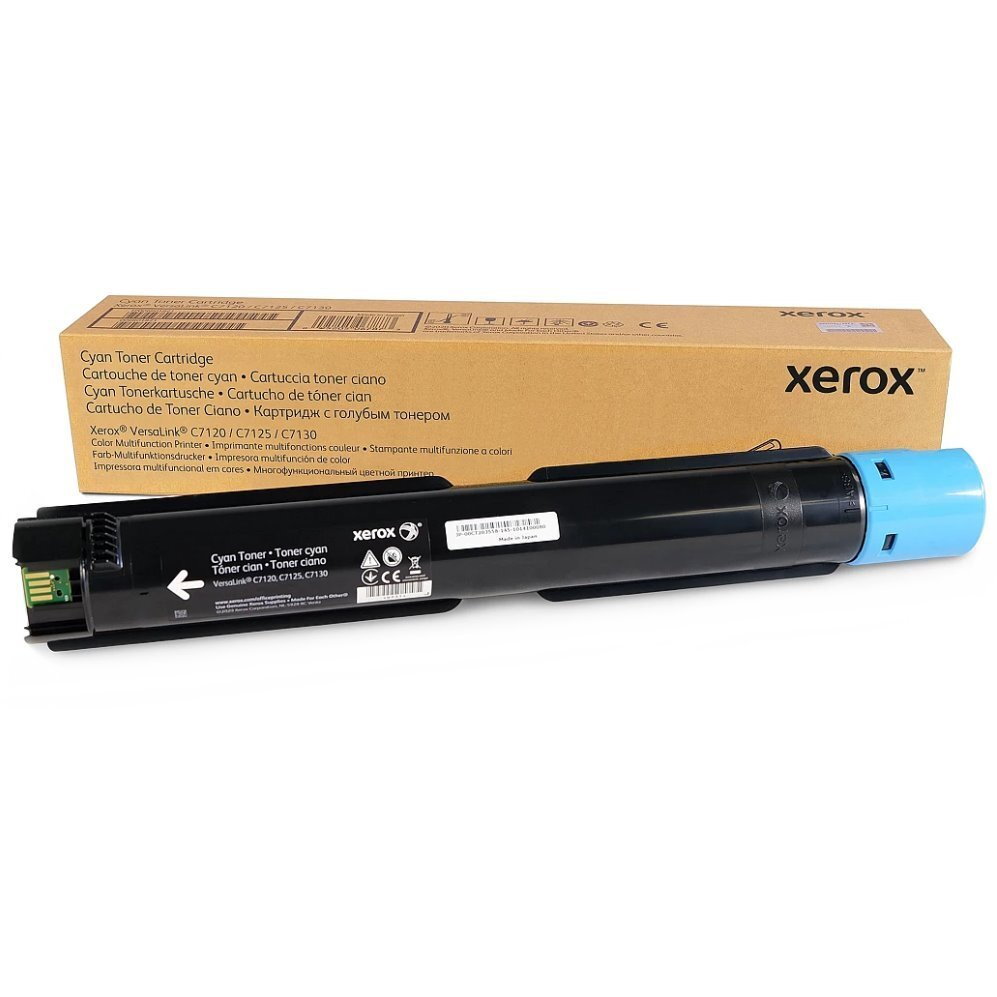 Cartus toner Xerox Versalink C7120, C7125, C7130, C7100, 18.5k Cyan Original