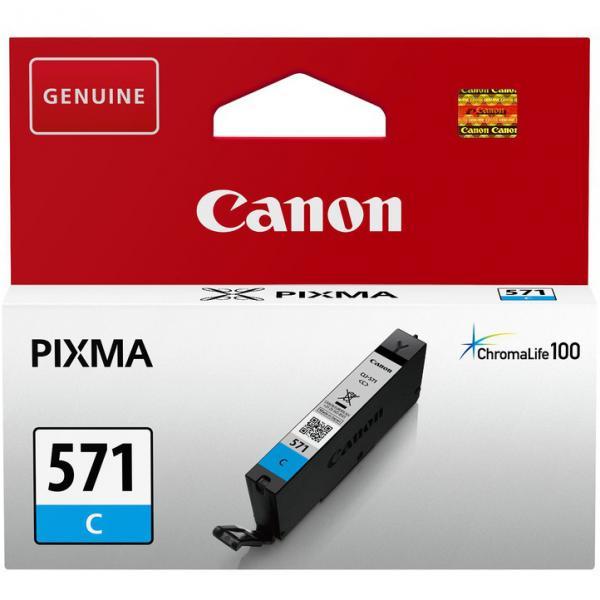 Cartus cerneala Canon Pixma MG5750, MG5751, MG6850, MG6851, MG7750, MG7751, MG7752, TS5050, TS5051, TS5053, TS5055, TS6050, TS8050, TS9050 CLI-571C, BS0386C001AA Cyan Original
