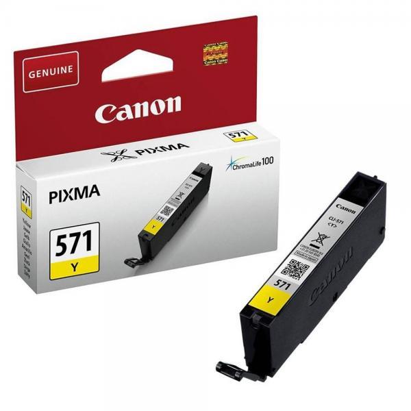 Cartus cerneala Canon Pixma MG5750, MG5751, MG6850, MG6851, MG7750, MG7751, MG7752, TS5050, TS5051, TS5053, TS5055, TS6050, TS8050, TS9050 CLI-571Y, BS0388C001AA Yellow Original
