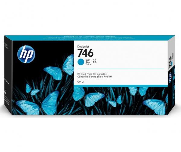 Cartus cerneala HP Designjet Z6 A0 44', Designjet Z6 A1 24', Designjet Z6DR A0 44', Designjet Z9+ A0 44', Designjet Z9+ A1 24', Designjet Z9DR A0 44', NR.746, 300ml Cyan Original