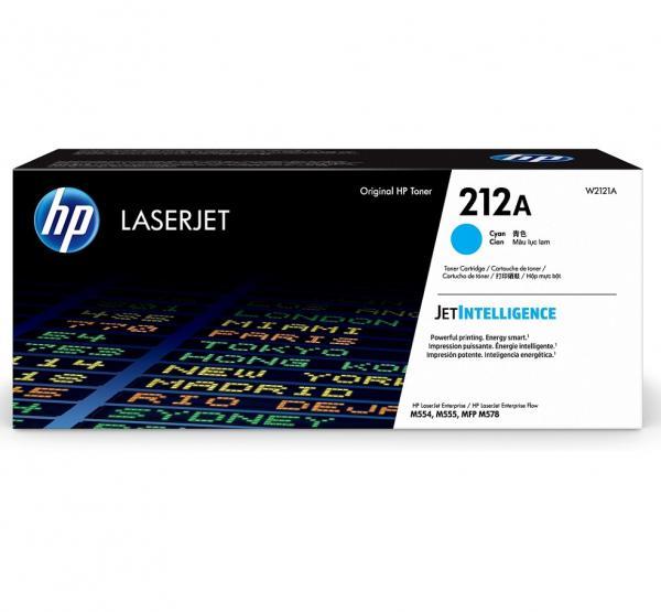 Cartus toner HP LASERJET Enterprise M554dn, M555dn, M555x, W2121A, NR. 212A 4.5k Cyan Original