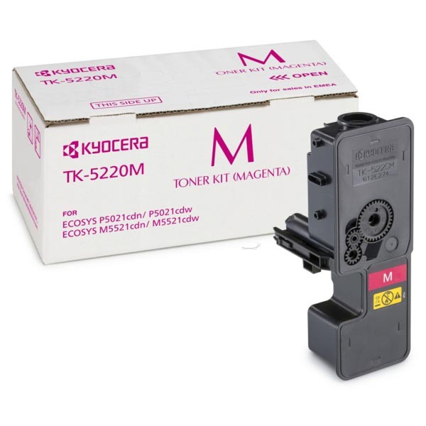 Cartus toner Kyocera Mita ECOSYS M5521cdw, M5521cdn, P5021cdn, P5021cdw, TK-5220M, 1.2k Magenta Original
