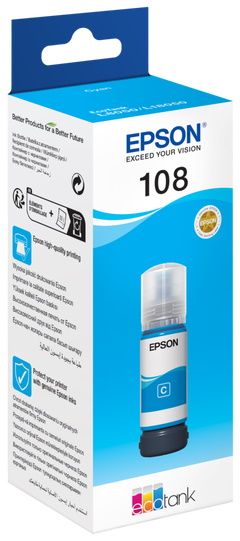 Cartus cerneala Epson 108 EcoTank L8050, 70ml Cyan Original