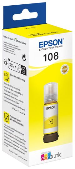Cartus cerneala Epson 108 EcoTank L8050, 70ml Yellow Original