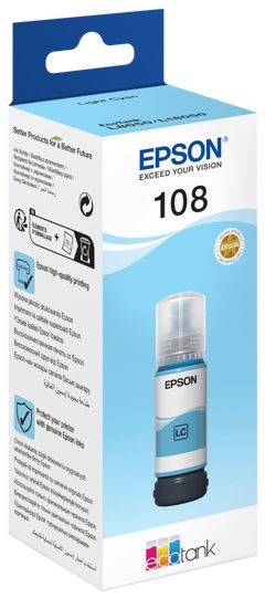 Cartus cerneala Epson 108 EcoTank L8050, 70ml Light Cyan Original