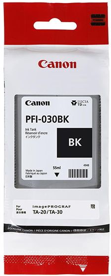 Cartus cerneala Canon IMAGEPROGRAF TA-20, PFI-030BK, 55ml Black Original