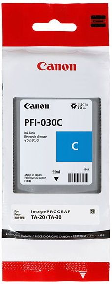 Cartus cerneala Canon IMAGEPROGRAF TA-20, PFI-030C, 55ml Cyan Original