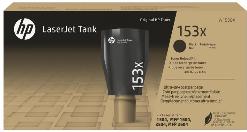 Cartus toner Hp LaserJet Tank 1020, 1500 Series, 1502 w, 1504 w, 2502 dn, 2502 dw, 2504 dw, W1530X, Nr. 153x, 5 k Black Original