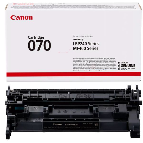 Cartus toner Canon LBP246dw, LBP243dw, MF465dw, MF463dw, MF461dw, 5639C002AA, CRG-070BK 3K Black Original