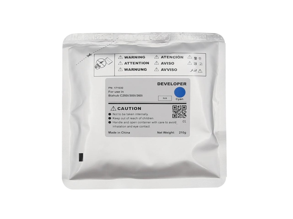 Developer Minolta Bizhub C250i, 300i, 360i, 450i, 550i, 650i 1k Cyan Compatibil CET
