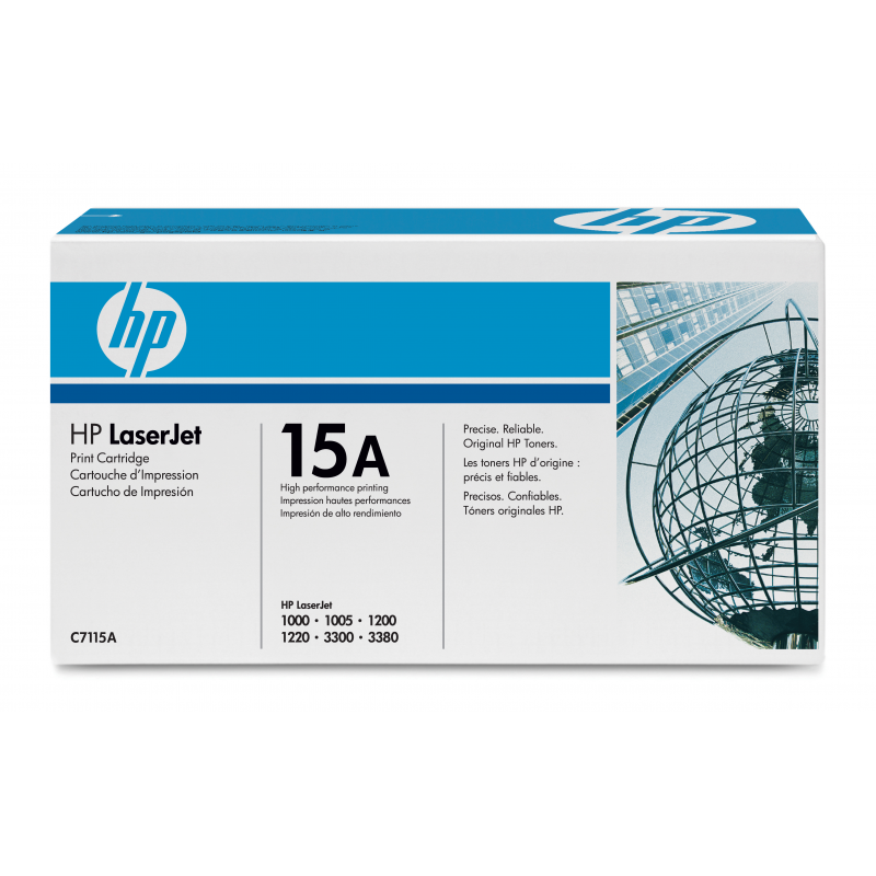 Cartus toner HP LJ 1000, LJ 1005, LJ 1200, LJ 1200N, LJ 1200SE, LJ 1220, LJ 1220SE, LJ 3300MFP, LJ 3320N MFP, LJ 3320, LJ 3330, LJ 1300, LJ 1300N, LJ 1300XI, LBP1210, LJ 1150, LJ 1150DN, LJ 1150DTN, LJ 1150HDN, C7115A, Nr. 15A 2.5k Black Original