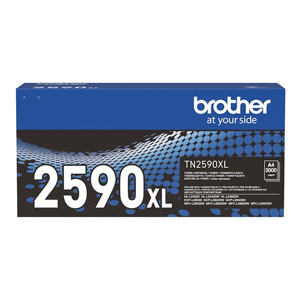 Cartus toner Brother  L-L2402D, HL-L2442DW, HL-L2442DW TN2590XL, 3K Black Original