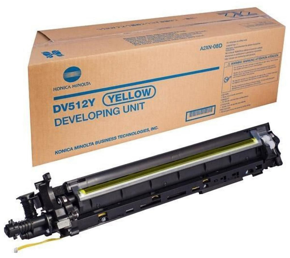 Developer Minolta Bizhub C 224, Bizhub C 224e, Bizhub C 364, Bizhub C 364e, Bizhub C 454, Bizhub C 454e, Bizhub C 554, Bizhub C 554e, Bizhub C 284, Bizhub C 284e DV512 DV512Y A2XN08D Yellow Promo Original