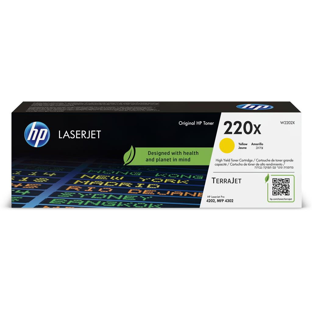 Cartus toner HP Color LaserJet Pro 4202 MFP 4302 , 5.5k W2202X Yellow Original