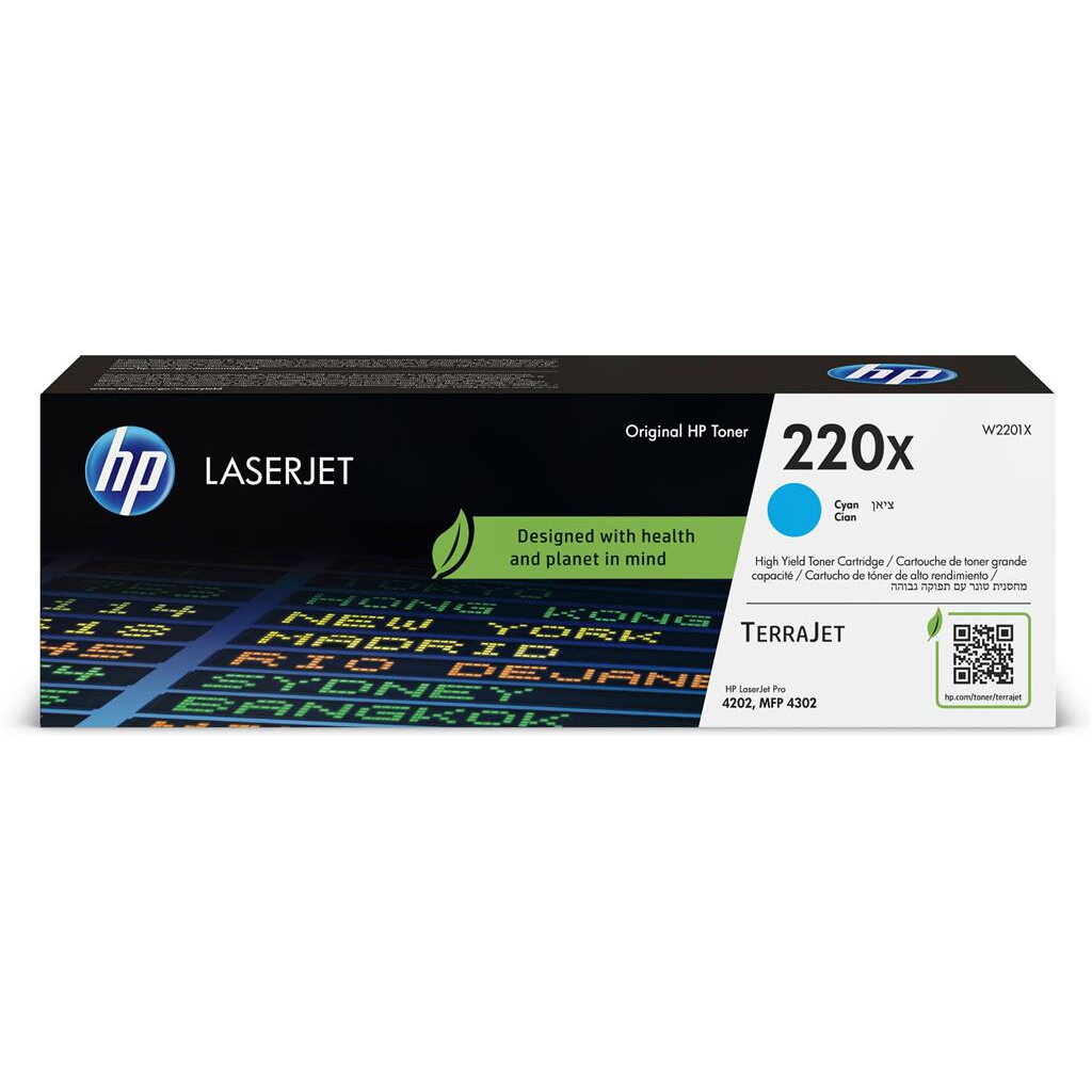 Cartus toner HP Color LaserJet Pro 4202 MFP 4302, 5.5k W2201X Cyan Original