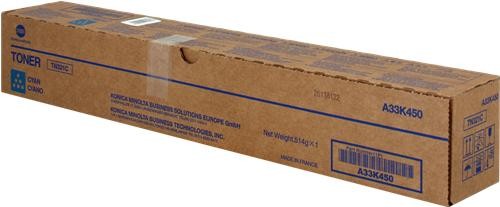 Cartus toner Minolta Bizhub C224, Bizhub C224e, Bizhub C364, Bizhub C364e, Bizhub C284, Bizhub C284e TN321 TN321C A33K450 1 spiral bottle, 514g Toner, yield approx. 25k / 5% Cyan Promo Original