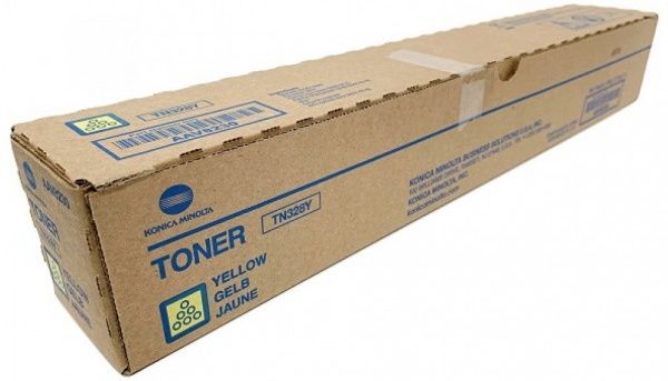 Cartus toner Minolta bizhub C 250i, bizhub C 360i, bizhub C 300i, C 251i, C 301i, C 361i, TN328Y, TN-328YA, AV8250, 1 spiral bottle, 28K Yellow, Promo, Original