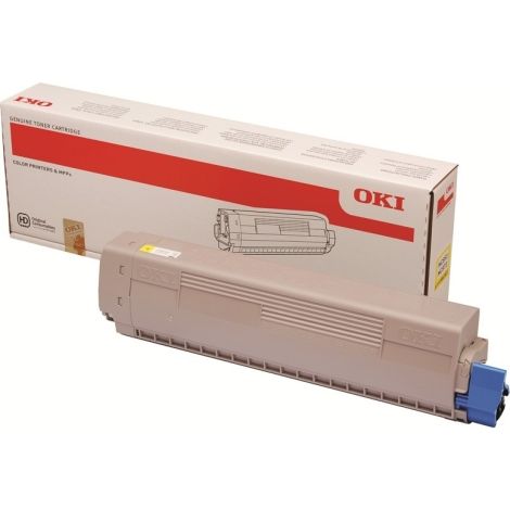 [45862814] Cartus toner Okidata MC 873 DN 10K Yellow Original